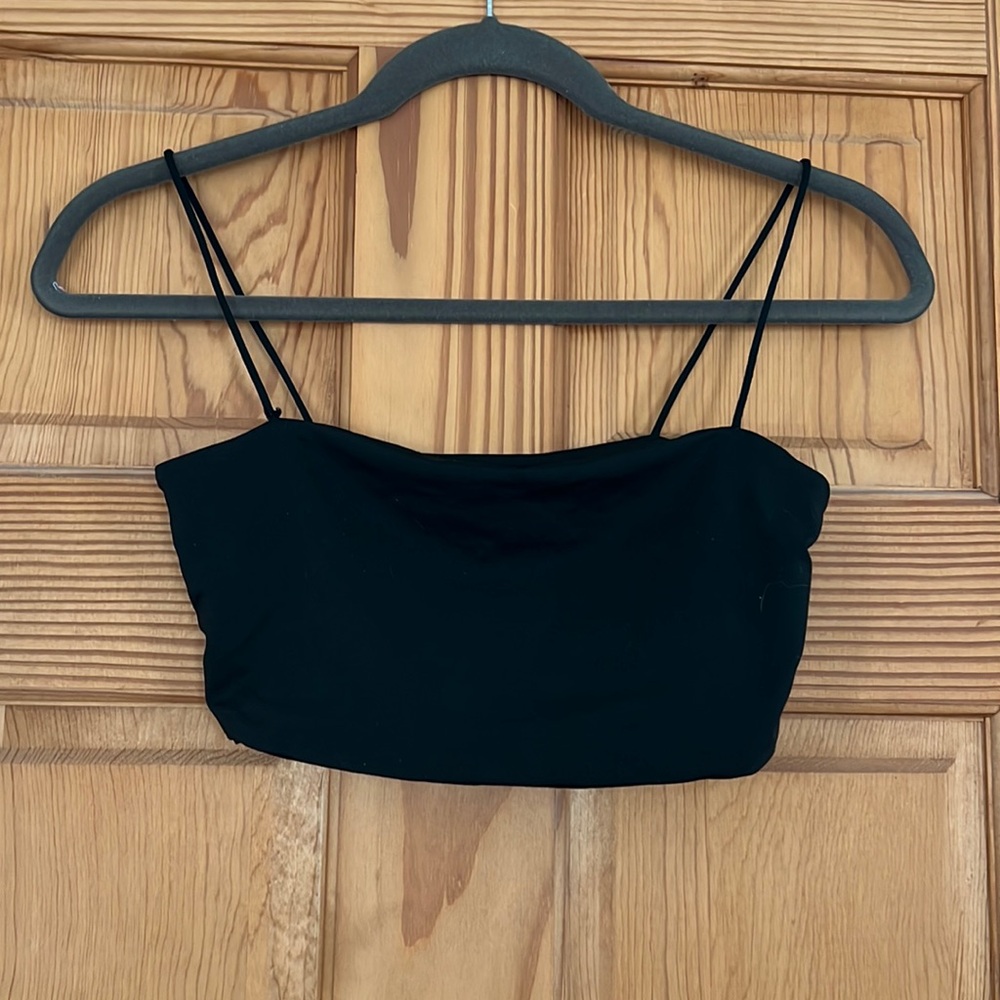 Black crop top